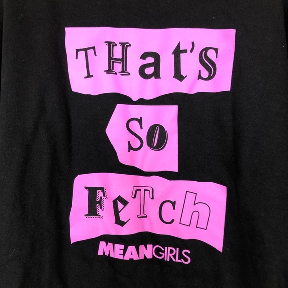 Mean Girls That's So Fetch Black Graphic Sweatshirt Women's Size Medium New - Picture 5 of 9